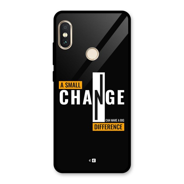 A Small Change Glass Back Case for Redmi Note 5 Pro