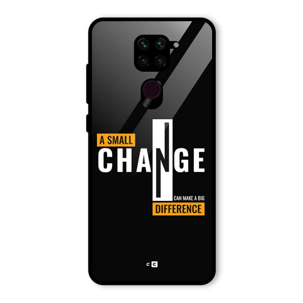 A Small Change Glass Back Case for Redmi Note 9