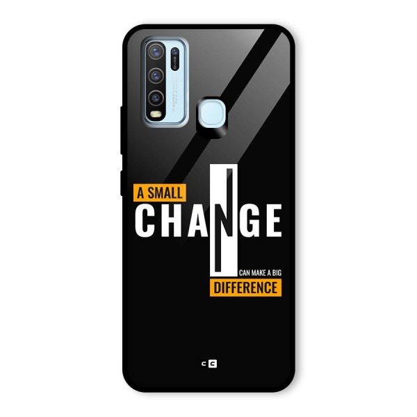 A Small Change Glass Back Case for Vivo Y30