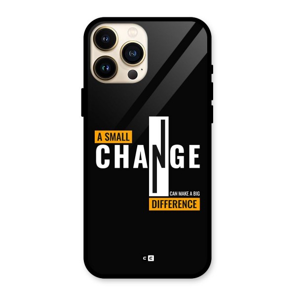 A Small Change Glass Back Case for iPhone 13 Pro Max