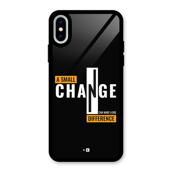 A Small Change Glass Back Case for iPhone X