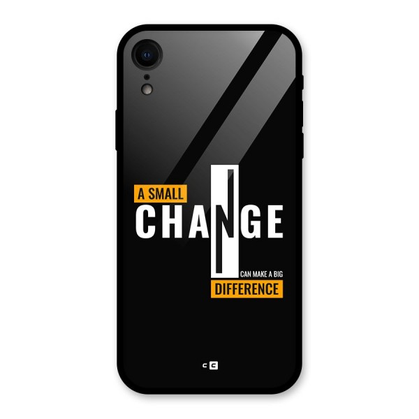 A Small Change Glass Back Case for iPhone XR