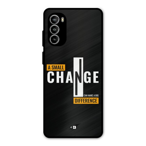 A Small Change Metal Back Case for Moto G82
