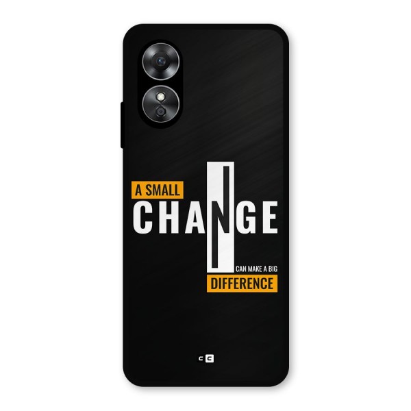 A Small Change Metal Back Case for Oppo A17
