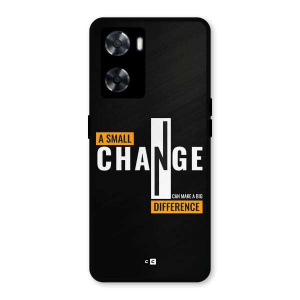 A Small Change Metal Back Case for Oppo A57 2022