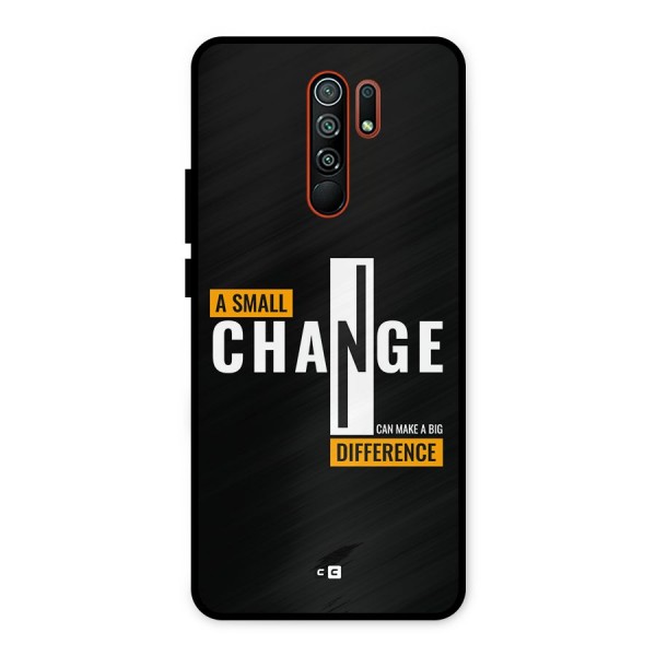 A Small Change Metal Back Case for Redmi 9 Prime
