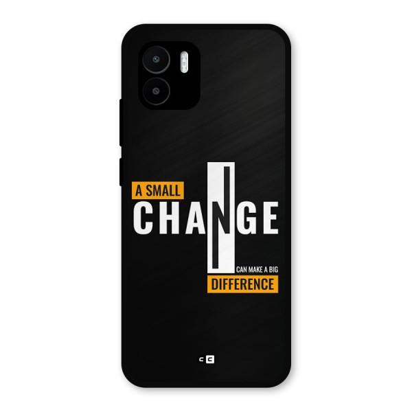 A Small Change Metal Back Case for Redmi A1