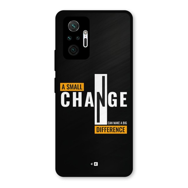 A Small Change Metal Back Case for Redmi Note 10 Pro Max