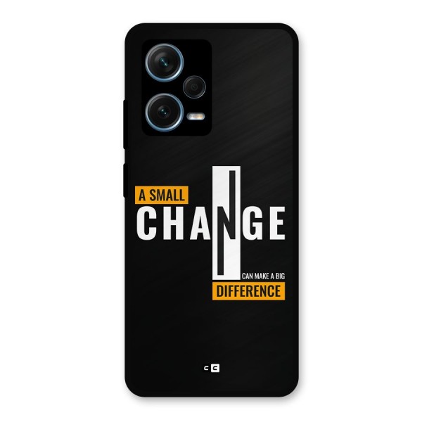 A Small Change Metal Back Case for Redmi Note 12 Pro Plus 5G