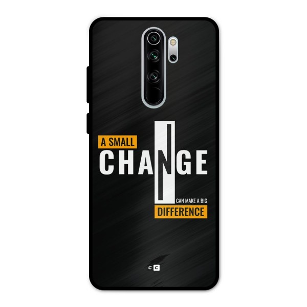A Small Change Metal Back Case for Redmi Note 8 Pro