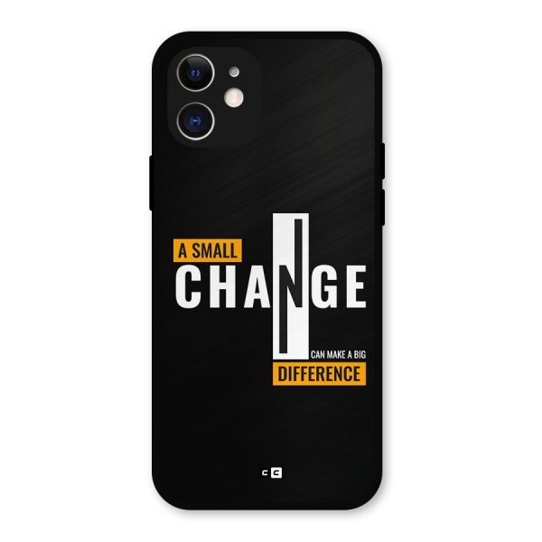 A Small Change Metal Back Case for iPhone 12
