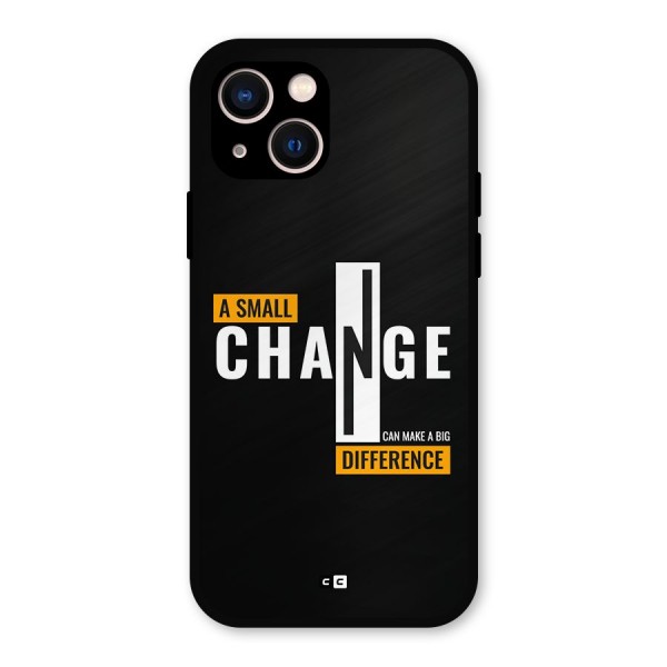 A Small Change Metal Back Case for iPhone 13