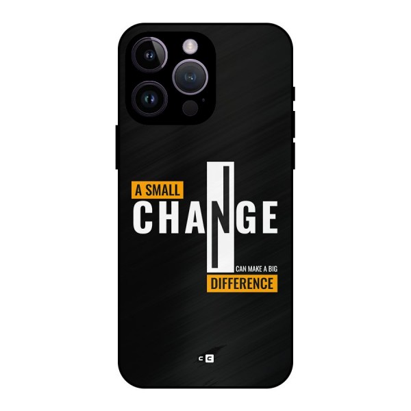 A Small Change Metal Back Case for iPhone 14 Pro Max