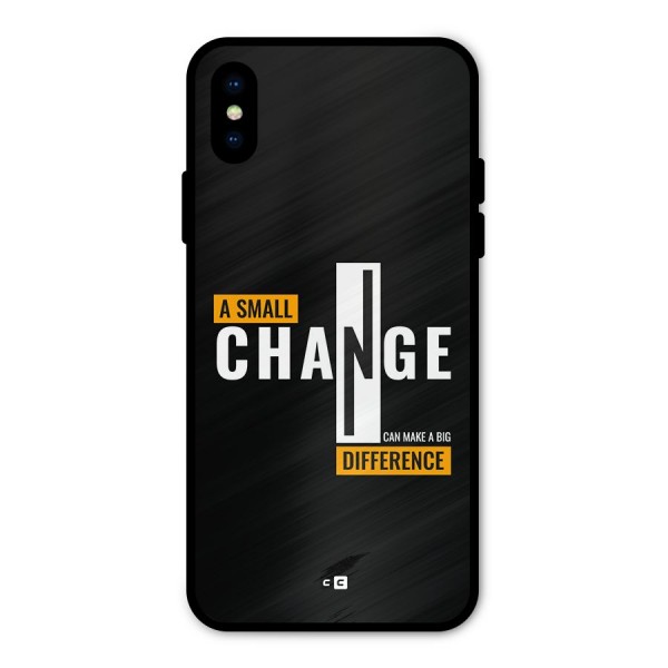 A Small Change Metal Back Case for iPhone X