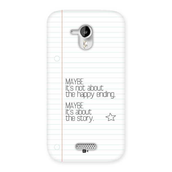 About Story Back Case for Canvas HD A116