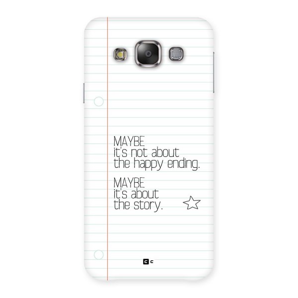 About Story Back Case for Galaxy E7