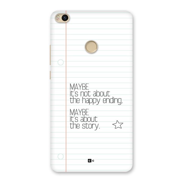 About Story Back Case for Mi Max 2