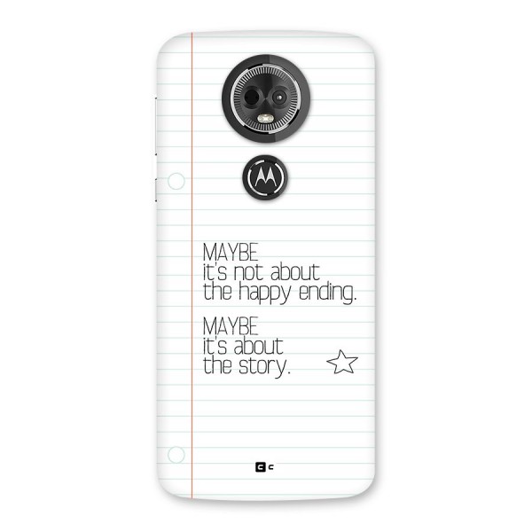 About Story Back Case for Moto E5 Plus