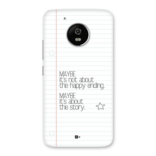 About Story Back Case for Moto G5