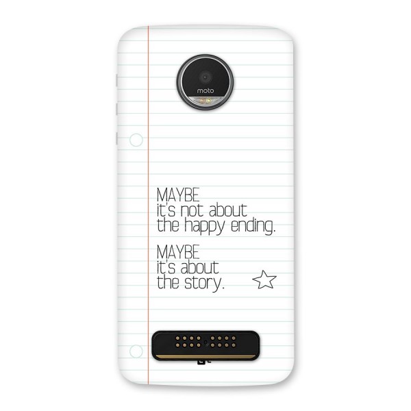 About Story Back Case for Moto Z Play
