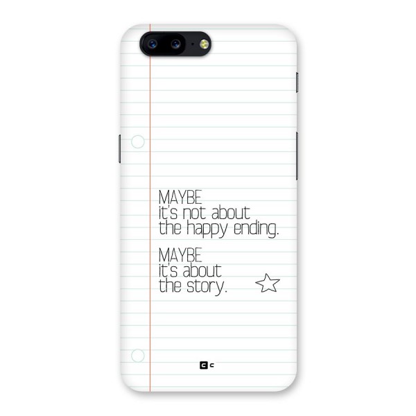 About Story Back Case for OnePlus 5