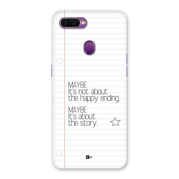 About Story Back Case for Oppo F9