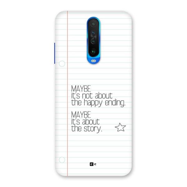 About Story Back Case for Poco X2