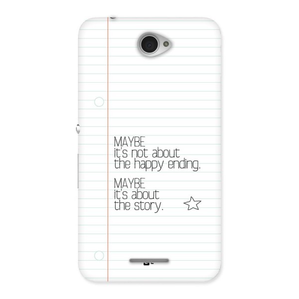 About Story Back Case for Xperia E4