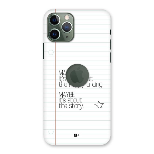 About Story Back Case for iPhone 11 Pro Logo Cut