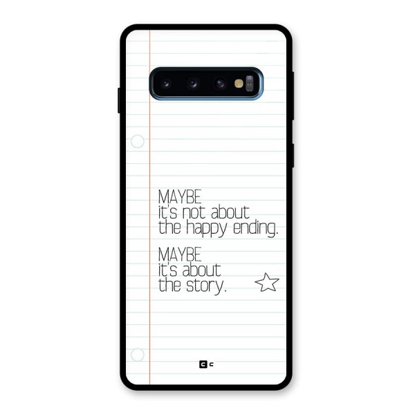About Story Glass Back Case for Galaxy S10