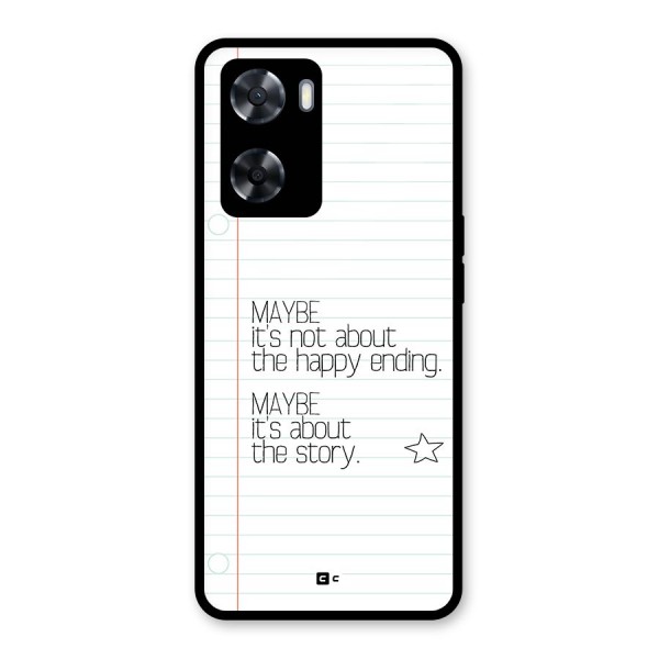 About Story Glass Back Case for Oppo A57 2022