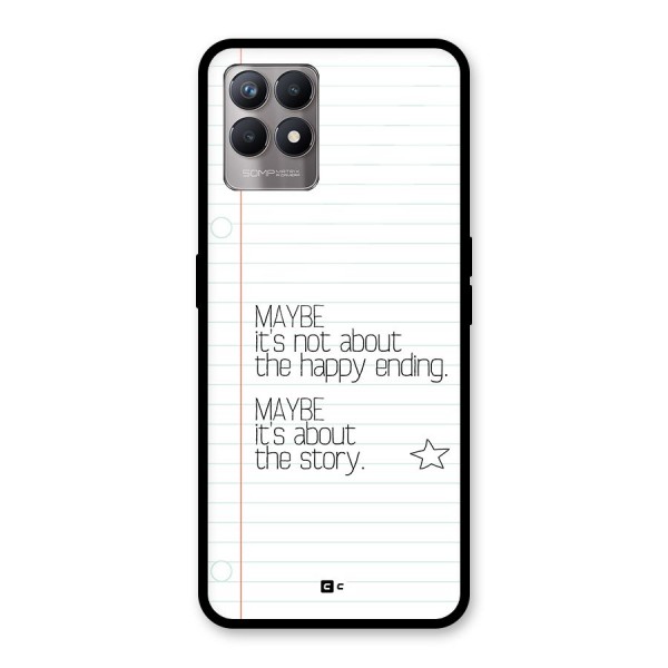 About Story Glass Back Case for Realme 8i