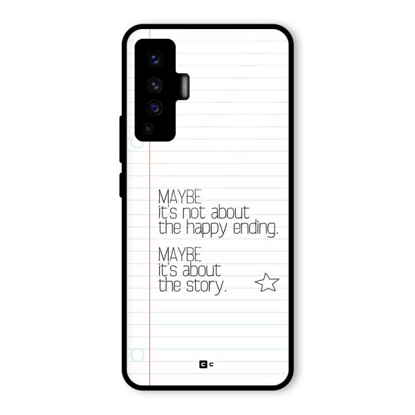 About Story Glass Back Case for Vivo X50