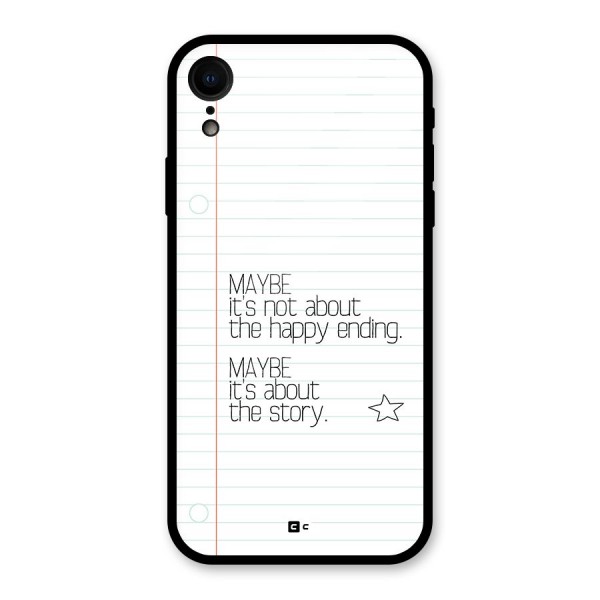 About Story Glass Back Case for iPhone XR