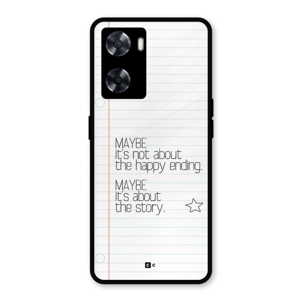 About Story Metal Back Case for Oppo A57 2022