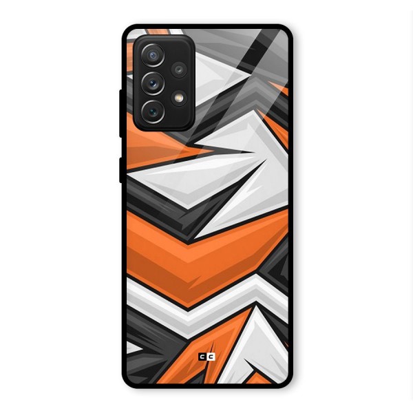 Abstract Comic Glass Back Case for Galaxy A72