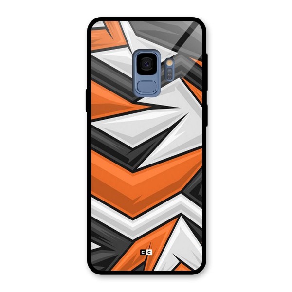 Abstract Comic Glass Back Case for Galaxy S9