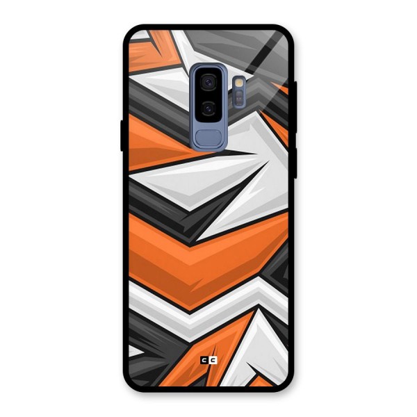 Abstract Comic Glass Back Case for Galaxy S9 Plus