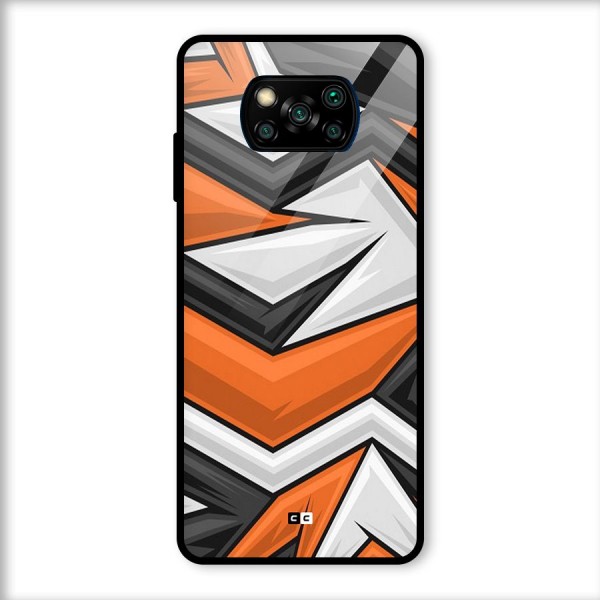 Abstract Comic Glass Back Case for Poco X3
