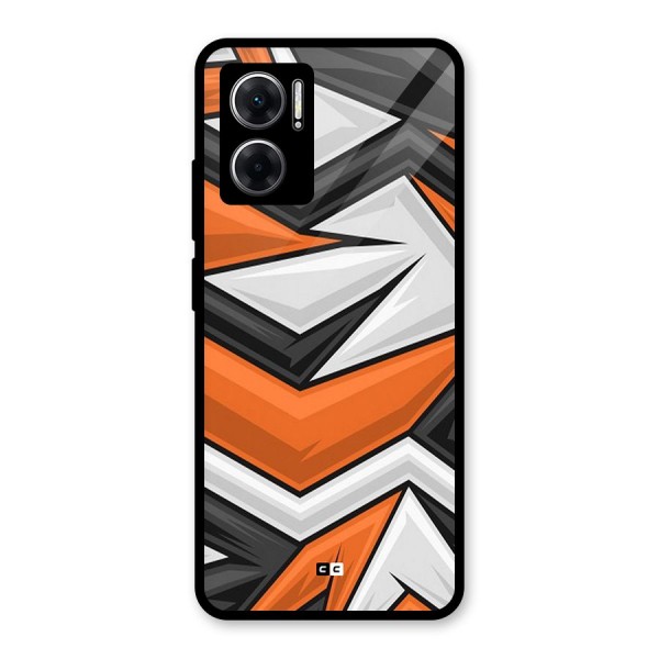 Abstract Comic Glass Back Case for Redmi 11 Prime 5G