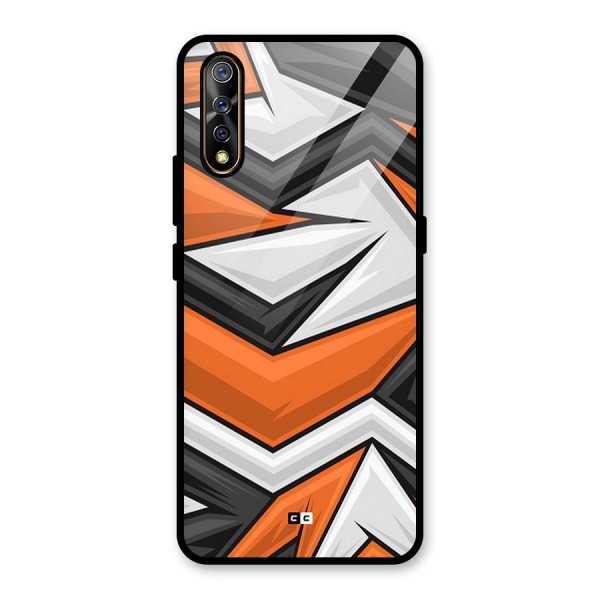 Abstract Comic Glass Back Case for Vivo S1