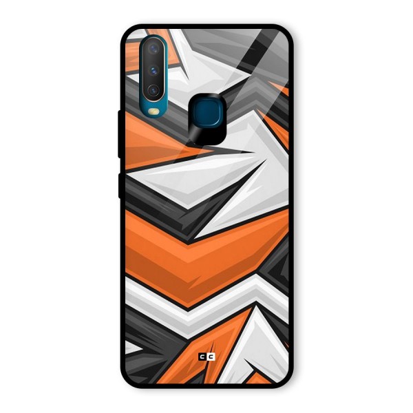 Abstract Comic Glass Back Case for Vivo Y12