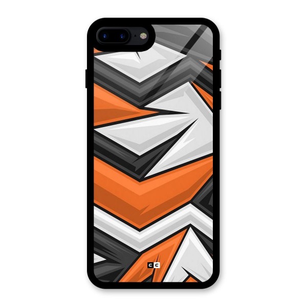 Abstract Comic Glass Back Case for iPhone 8 Plus