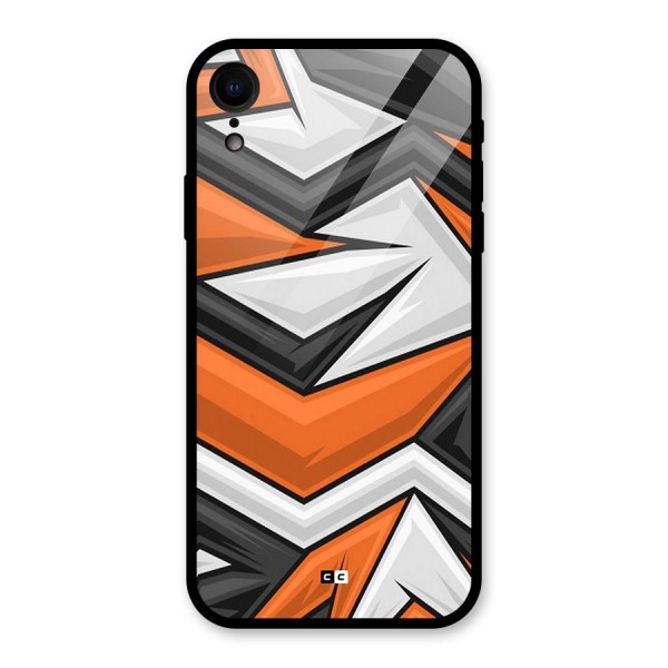 Abstract Comic Glass Back Case for iPhone XR
