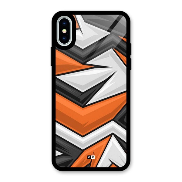 Abstract Comic Glass Back Case for iPhone XS