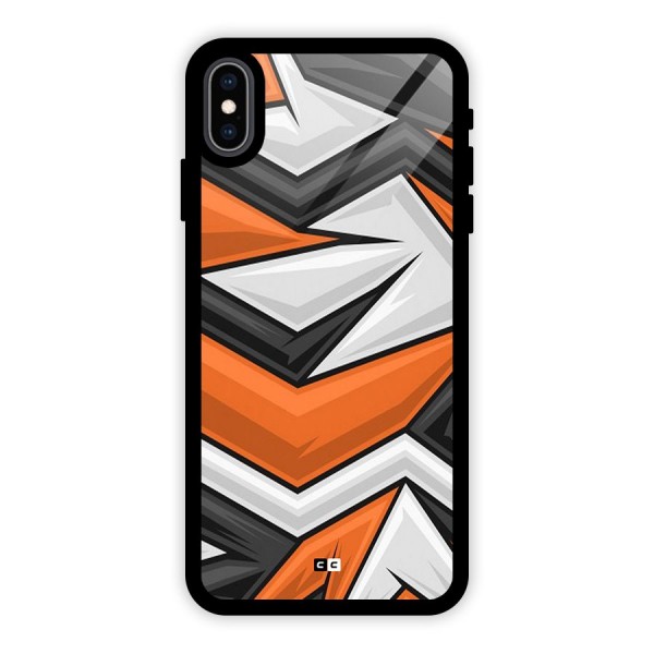 Abstract Comic Glass Back Case for iPhone XS Max