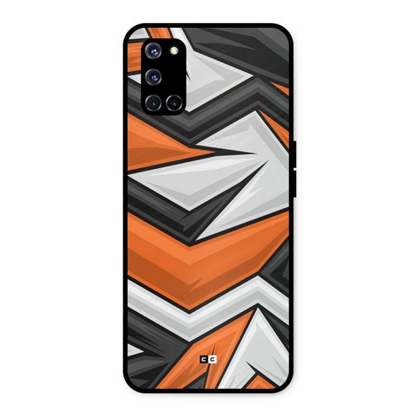 Abstract Comic Metal Back Case for Oppo A52