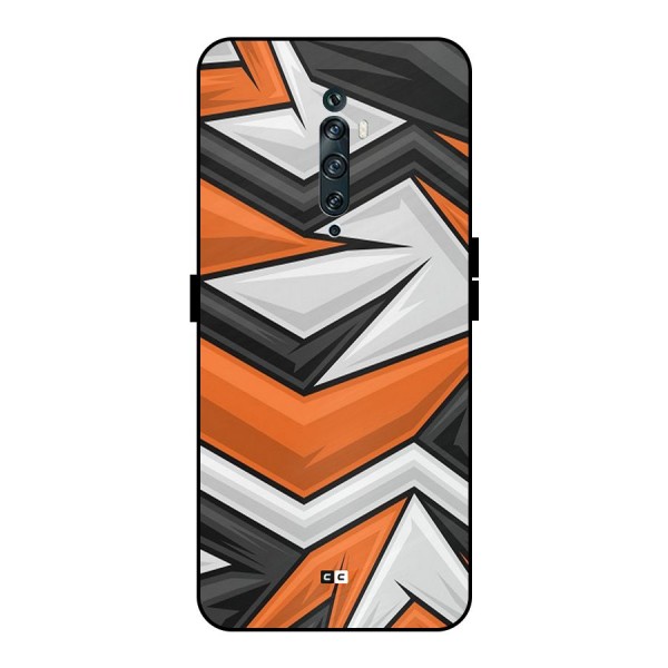 Abstract Comic Metal Back Case for Oppo Reno2 F