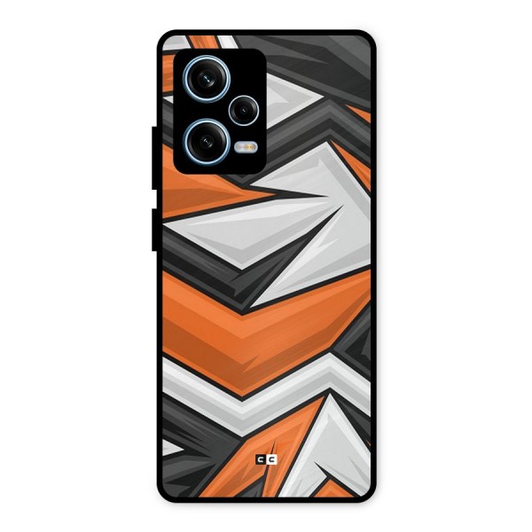 Abstract Comic Metal Back Case for Redmi Note 12 Pro