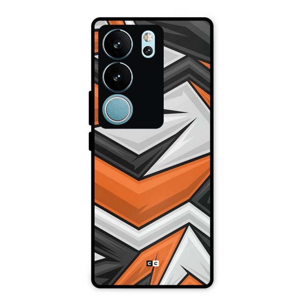 Abstract Comic Metal Back Case for Vivo V29